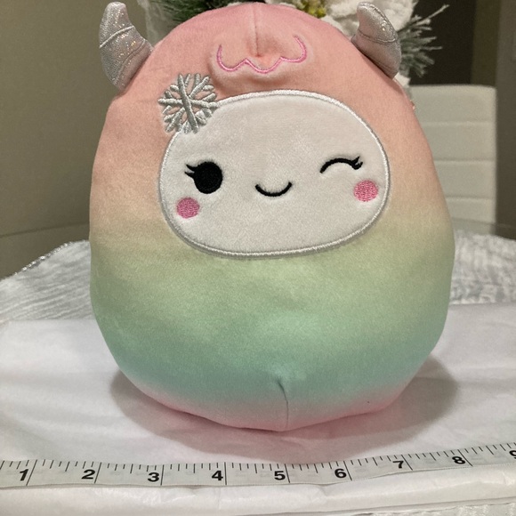 Squishmallows Pink and Green Stuffed Animal - Picture 3 of 6